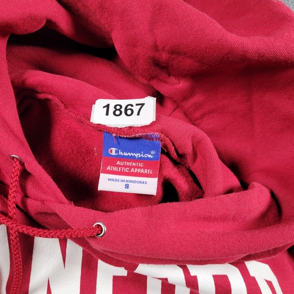 Stanford University Hoodie Mens Small Champion Cardinal Sweatshirt Pullover Coll - Picture 7 of 9